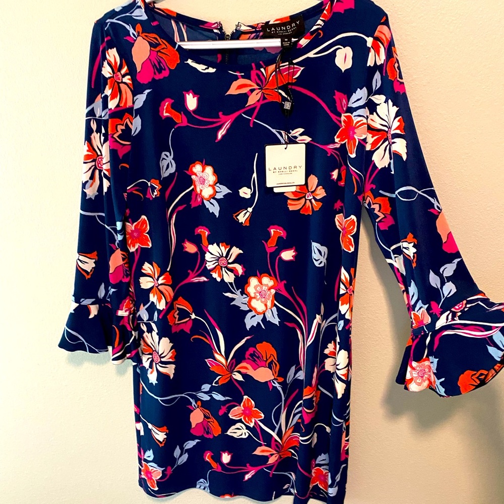 Laundry Floral Mini Dress, size medium